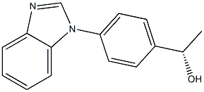 (1S)-1-[4-(1H-BENZIMIDAZOL-1-YL)PHENYL]ETHANOL 结构式