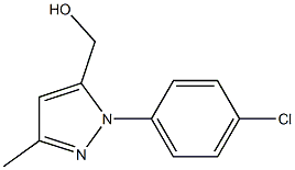 5-HYDROXYMETHYL-3-METHYL-N-(4-CHLOROPHENYL)PYRAZOLE 化学構造式
