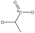 2-CHLOROPROPIONYL CHLORIDE [1-14C] 结构式