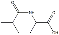 2-(ISOBUTYRYLAMINO)PROPANOIC ACID Structure