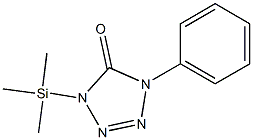 1-PHENYL-4-TRIMETHYLSILYL-5-TETRAZOLINONE 97% Struktur