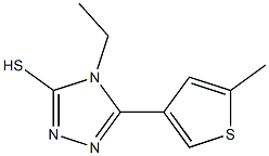 4-ETHYL-5-(5-METHYLTHIEN-3-YL)-4H-1,2,4-TRIAZOLE-3-THIOL Structure