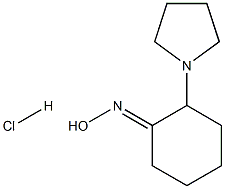 (1E)-2-PYRROLIDIN-1-YLCYCLOHEXANONE OXIME HYDROCHLORIDE Struktur