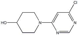 1-(6-CHLOROPYRIMIDIN-4-YL)-4-PIPERIDINOL, 95+%,,结构式