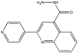 2-PYRIDIN-4-YLQUINOLINE-4-CARBOHYDRAZIDE 结构式