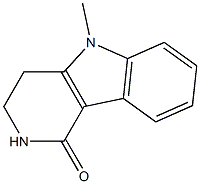 2,3,4,5-TETRAHYDRO-5-METHDYL-1H-PYRIDO[4,3-B]INDOL-1-ONE Struktur