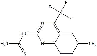 6-AMINO-5,6,7,8-TETRAHYDRO-2-THIOUREIDO-4-(TRIFLUOROMETHYL)QUINAZOLINE Structure