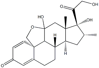 16-ALPHA-METHY19,(11)-EPOXYPREDNISOLONE Structure