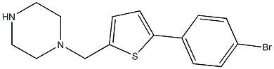 1-{[5-(4-BROMOPHENYL)THIEN-2-YL]METHYL}PIPERAZINE