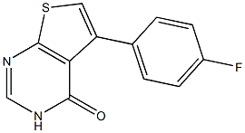 5-(4-FLUOROPHENYL)-3H-THIENO[2,3-D]PYRIMIDIN-4-ONE 95% Structure