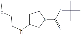 3-(2-METHOXYETHYLAMINO)PYRROLIDINE-1-CARBOXYLIC ACID TERT-BUTYL ESTER, 95+% Structure