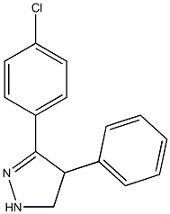 3-(4-CHLOROPHENYL)-4-PHENYL-4,5-DIHYDRO-1H-PYRAZOLE, 95+% Structure