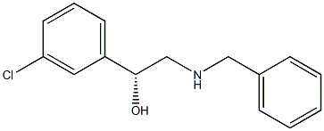 (R )-2-Benzylamino-1-(3-chloro-phenyl)-ethanol Structure