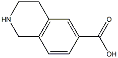 1,2,3,4-Tetrahydro-6-isoquinolinecarboxylic acid Structure