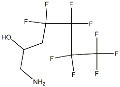 1-Amino-4,4,5,5,6,6,7,7,7-nonafluoro-heptan-2-ol Struktur