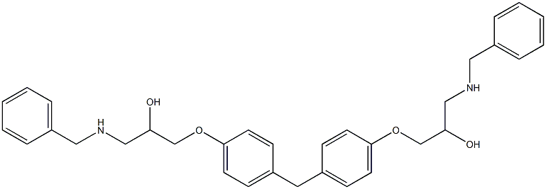 1-Benzylamino-3-{4-[4-(3-benzylamino-2-hydroxy-propoxy)-benzyl]-phenoxy}-propan-2-ol|