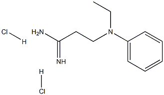 3-(Ethyl-phenyl-amino)-propionamidine 2HCl 结构式