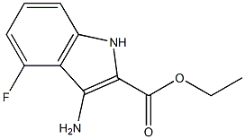 Ethyl 3-amino-4-fluoro-1H-indole-2-carboxylate Structure