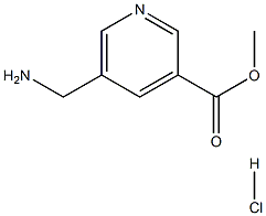 METHYL 5-AMINOMETHYL-3-PYRIDINE-CARBOXYLATE HYDROCHLORIDE 结构式