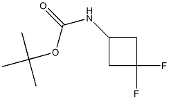 (3,3-DIFLUORO-CYCLOBUTYL)-CARBAMIC ACID TERT-BUTYL ESTER 化学構造式