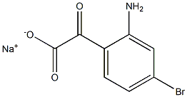 SODIUM 2-(2-AMINO-4-BROMOPHENYL)-2-OXOACETATE 结构式