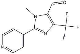 3-METHYL-2-PYRIDIN-4-YL-5-TRIFLUOROMETHYL-3H-IMIDAZOLE-4-CARBALDEHYDE Structure