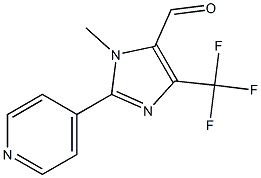 3-METHYL-2-PYRIDIN-4-YL-5-TRIFLUOROMETHYL-3H-IMIDAZOLE-4-CARBALDEHYDE 结构式