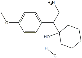 [2-AMINO-1-(4-METHOXY PHENYL)-ETHYL]CYCLOHEXAN-1-OL HYDROCHLORIDE Struktur