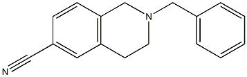 2-BENZYL-1,2,3,4-TETRAHYDRO-ISOQUINOLINE-6-CARBONITRILE 化学構造式