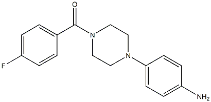 1-(4-FLUORO BENZOYL)-4-(4-AMINOPHENYL )PIPERAZINE Structure