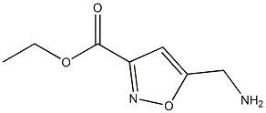 ethyl 5-aminomethylisoxazole-3-carboxylate Struktur