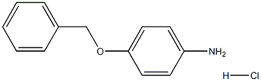 4-(phenylmethoxy)benzenamine hydrochloride 化学構造式