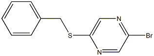 2-BROMO-5-(BENZYLTHIO)PYRAZINE 结构式