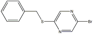 2-BROMO-5-(BENZYLTHIO)PYRAZINE Structure