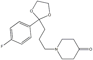 1-[4-(4-FLUOROPHENYL)-4,4-(ETHYLENEDIOXY)BUTYL]-4-PIPERIDINONE Structure