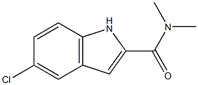 5-CHLORO-N,N-DIMETHYLINDOLE-2-CARBOXAMIDE 结构式