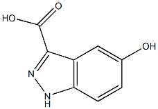 5-HYDROXYINDAZOLE-3-CARBOXYLIC ACID,,结构式