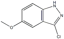 3-CHLORO-5-METHOXYINDAZOLE 化学構造式