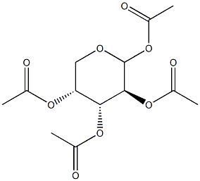 1,2,3,4-TETRA-O-ACETYL-D-ARABINOPYRANOSE Structure