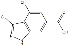 3,4-DICHLOROINDAZOLE-6-CARBOXYLIC ACID Structure