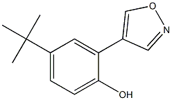 4-(5-TERT-BUTYL-2-HYDROXYPHENYL)ISOXAZOLE 化学構造式