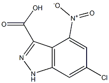6-CHLORO-4-NITROINDAZOLE-3-CARBOXYLIC ACID Structure