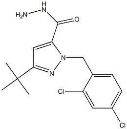 3-(TERT-BUTYL)-1-(2,4-DICHLOROBENZYL)PYRAZOLE-5-CARBOXYLIC ACID HYDRAZIDE