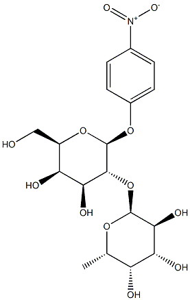 P-NITROPHENYL 2-O-(ALPHA-L-FUCOPYRANOSYL)-BETA-D-GALACTOPYRANOSIDE,,结构式