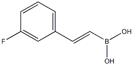 (E)-2-(3-FLUOROPHENYL)ETHENYL-1-BORONIC ACID Structure