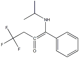 4-ISOPROPYLAMINO-4-PHENYL-1,1,1-TRIFLUOROBUT-3-EN-3-ONE,,结构式