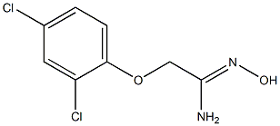 2-(2,4-DICHLOROPHENOXY)ACETAMIDEOXIME,,结构式