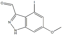 4-IODO-6-METHOXYINDAZOLE-3-CARBOXYALDEHYDE Structure
