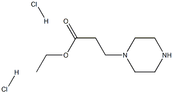 3-(PIPERAZIN-1-YL)PROPIONIC ACID ETHYL ESTER DIHYDROCHLORIDE Structure