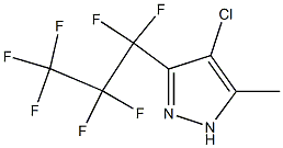 4-CHLORO-5-METHYL-3-(PERFLUOROPROPYL)PYRAZOLE